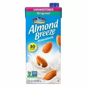 Blue Diamond Unsweetened Almond Milk 32 oz 3 pack