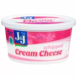 J and J Whipped Plain Cream Cheese 8 oz