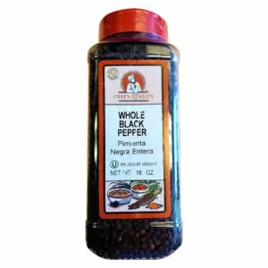 chefs quality whole black pepper